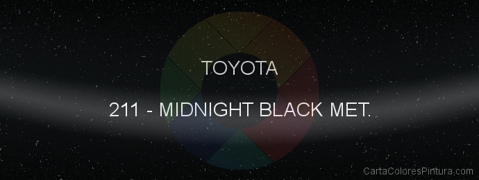 Pintura Toyota 211 Midnight Black Met.