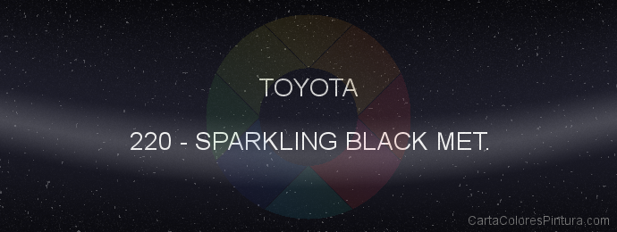 Pintura Toyota 220 Sparkling Black Met.