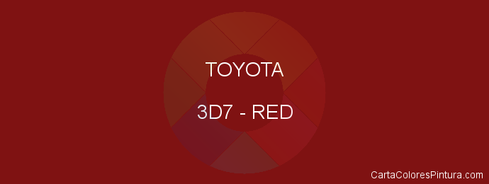 Pintura Toyota 3D7 Red