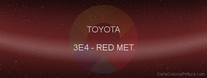 Pintura Toyota 3E4 Red Met.