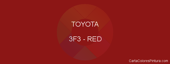 Pintura Toyota 3F3 Red