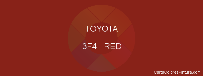 Pintura Toyota 3F4 Red