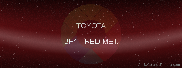 Pintura Toyota 3H1 Red Met.