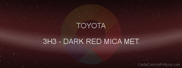 Pintura Toyota 3H3 Dark Red Mica Met.