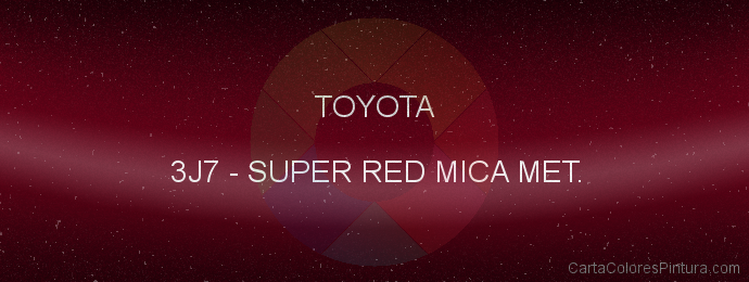 Pintura Toyota 3J7 Super Red Mica Met.