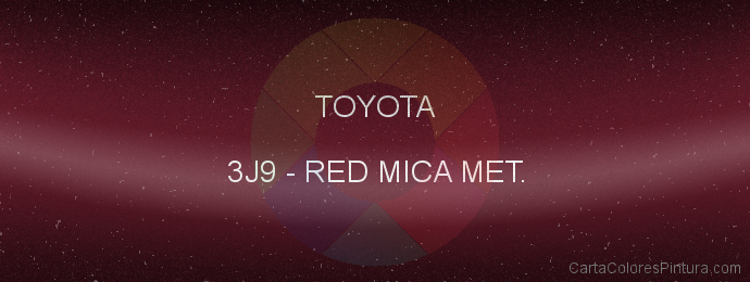 Pintura Toyota 3J9 Red Mica Met.