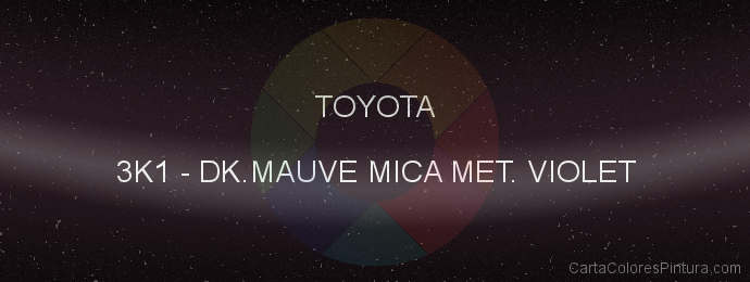 Pintura Toyota 3K1 Dk.mauve Mica Met. Violet