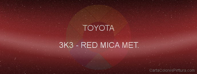 Pintura Toyota 3K3 Red Mica Met.
