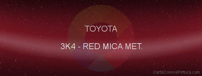 Pintura Toyota 3K4 Red Mica Met.