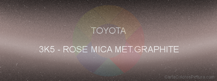 Pintura Toyota 3K5 Rose Mica Met.graphite