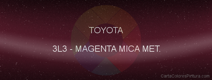 Pintura Toyota 3L3 Magenta Mica Met.