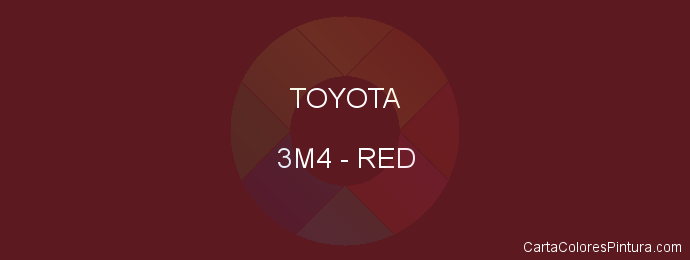 Pintura Toyota 3M4 Red