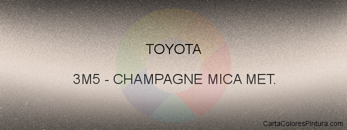 Pintura Toyota 3M5 Champagne Mica Met.