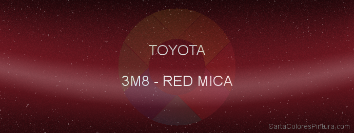 Pintura Toyota 3M8 Red Mica