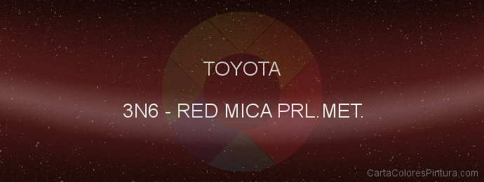 Pintura Toyota 3N6 Red Mica Prl.met.