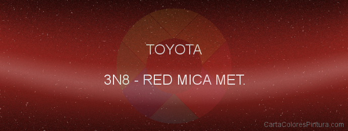 Pintura Toyota 3N8 Red Mica Met.