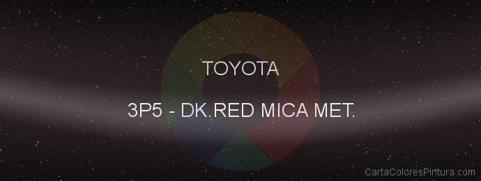Pintura Toyota 3P5 Dk.red Mica Met.