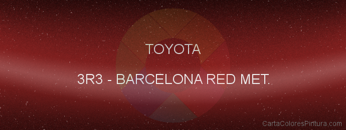 Pintura Toyota 3R3 Barcelona Red Met.