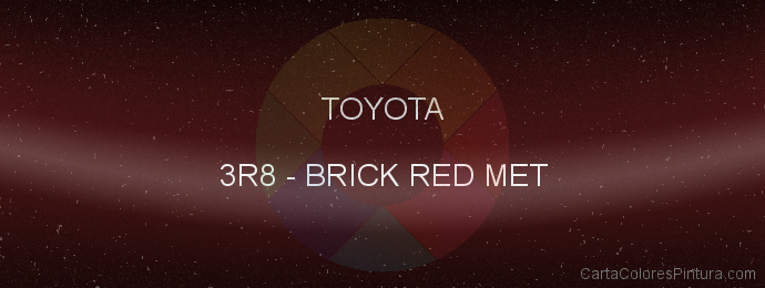 Pintura Toyota 3R8 Brick Red Met