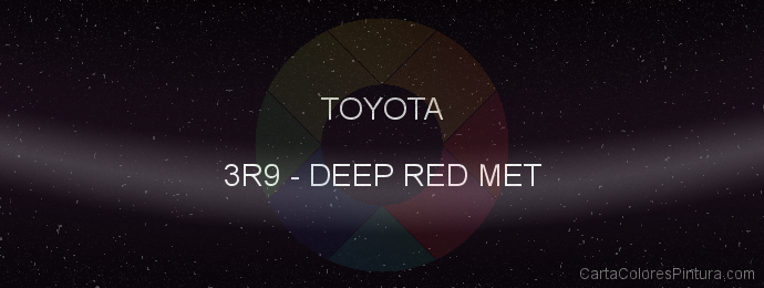 Pintura Toyota 3R9 Deep Red Met