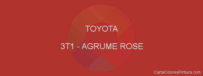 Pintura Toyota 3T1 Agrume Rose