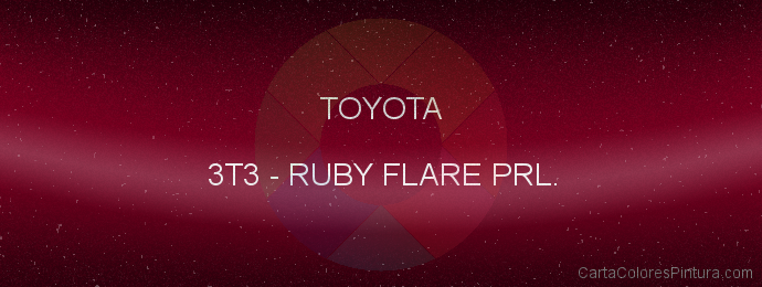 Pintura Toyota 3T3 Ruby Flare Prl.