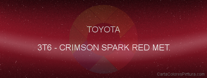 Pintura Toyota 3T6 Crimson Spark Red Met.