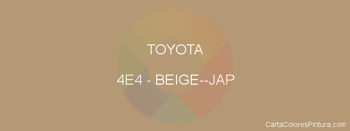 Pintura Toyota 4E4 Beige--jap