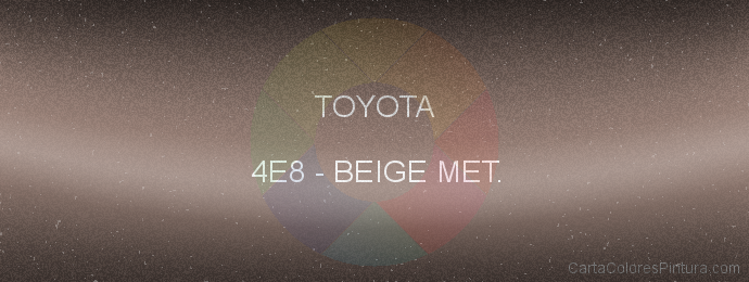 Pintura Toyota 4E8 Beige Met.