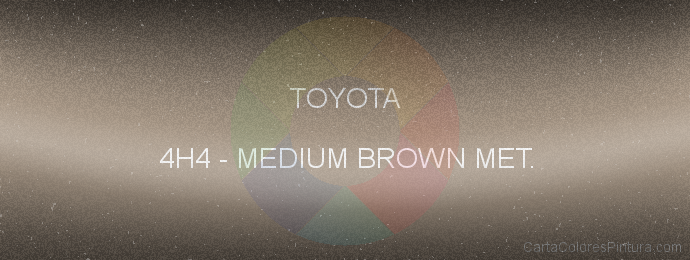 Pintura Toyota 4H4 Medium Brown Met.