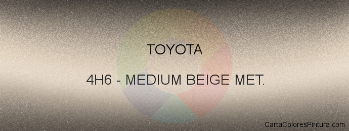 Pintura Toyota 4H6 Medium Beige Met.