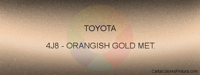 Pintura Toyota 4J8 Orangish Gold Met.