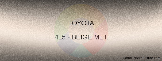 Pintura Toyota 4L5 Beige Met.