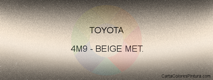 Pintura Toyota 4M9 Beige Met.