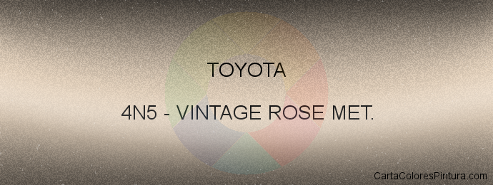 Pintura Toyota 4N5 Vintage Rose Met.