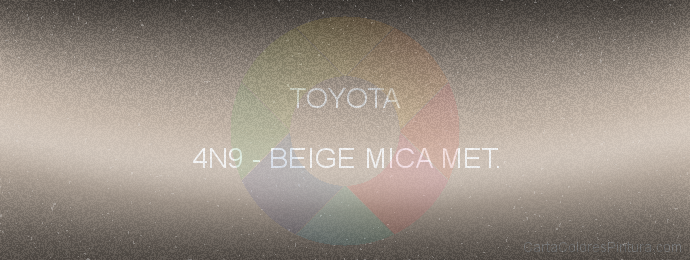 Pintura Toyota 4N9 Beige Mica Met.