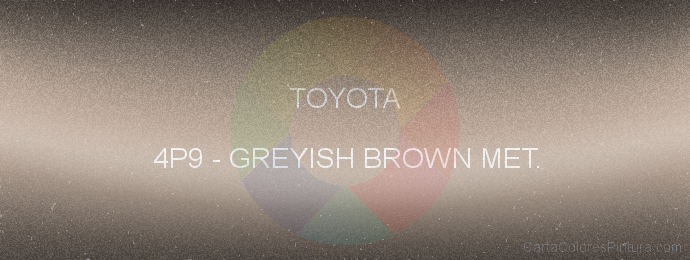 Pintura Toyota 4P9 Greyish Brown Met.