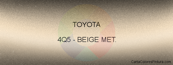Pintura Toyota 4Q5 Beige Met.