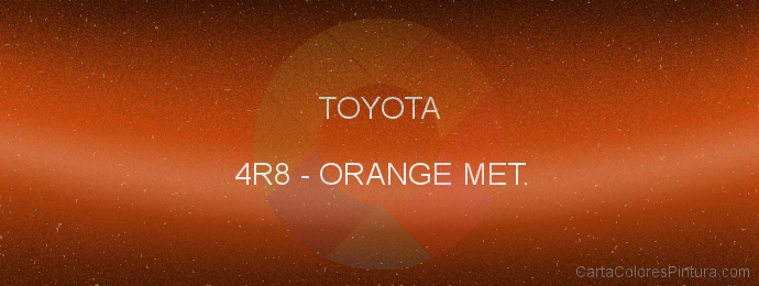 Pintura Toyota 4R8 Orange Met.