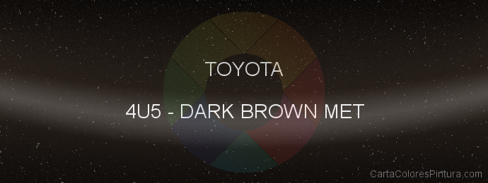 Pintura Toyota 4U5 Dark Brown Met