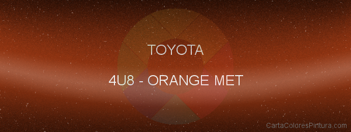 Pintura Toyota 4U8 Orange Met