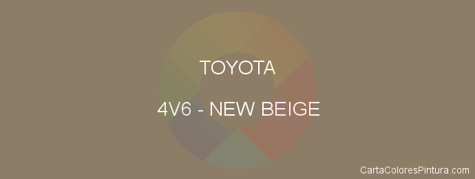 Pintura Toyota 4V6 New Beige