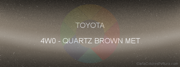Pintura Toyota 4W0 Quartz Brown Met