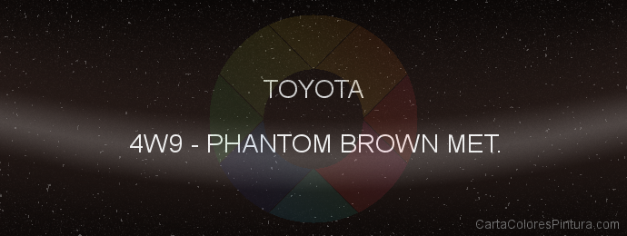 Pintura Toyota 4W9 Phantom Brown Met.