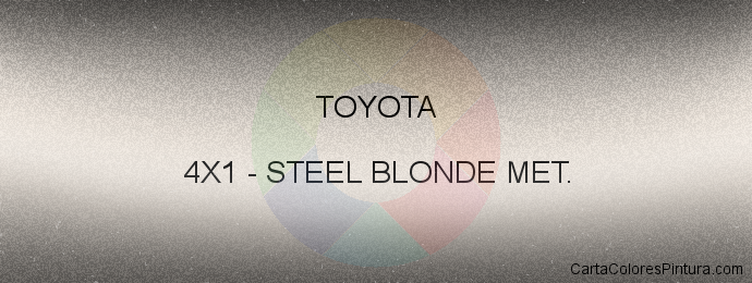 Pintura Toyota 4X1 Steel Blonde Met.