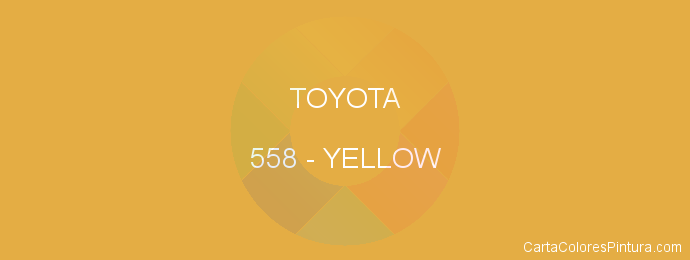 Pintura Toyota 558 Yellow