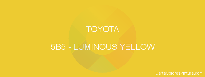 Pintura Toyota 5B5 Luminous Yellow