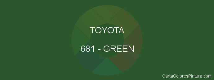Pintura Toyota 681 Green