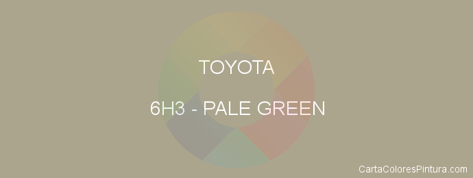 Pintura Toyota 6H3 Pale Green