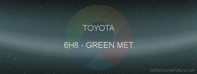 Pintura Toyota 6H8 Green Met.